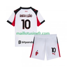 Maillot de Foot AC Milan Rafael Leao 10 Extérieur 2025-26 - Enfant
